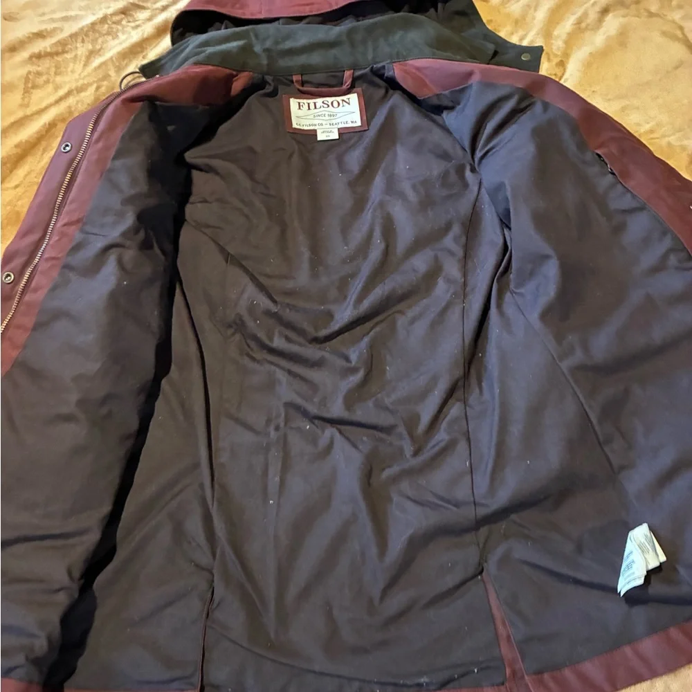 Filson Waxed Cotton Moorcroft Jacket XS WORN ONCE - Picture 3 of 11